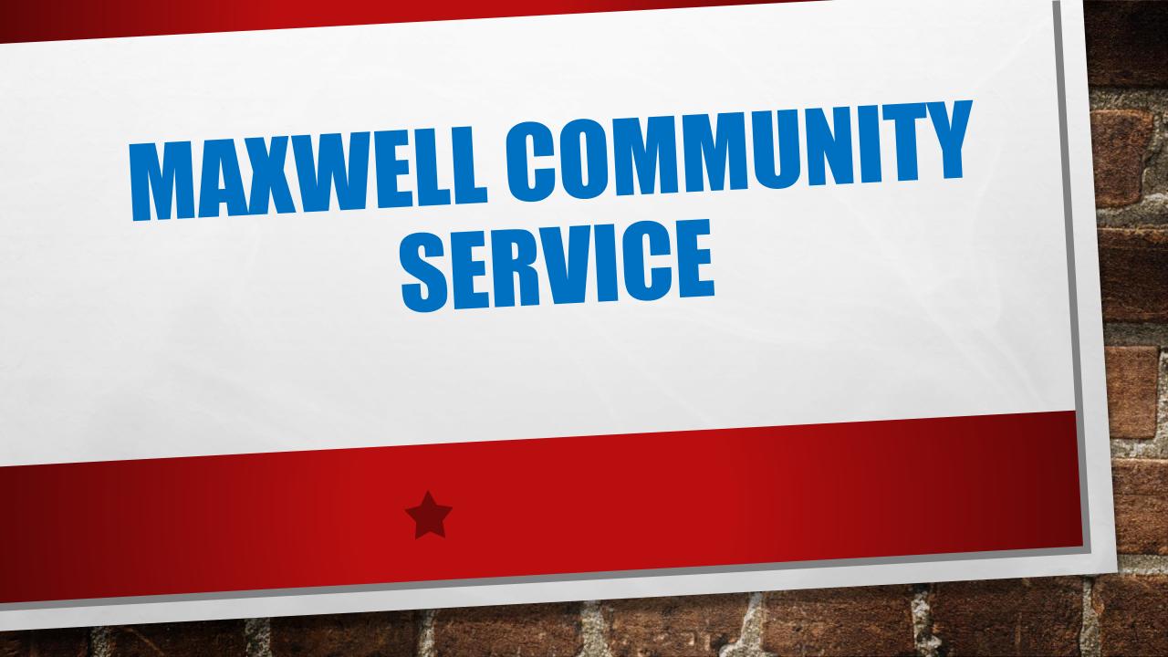 Maxwell Community Service 